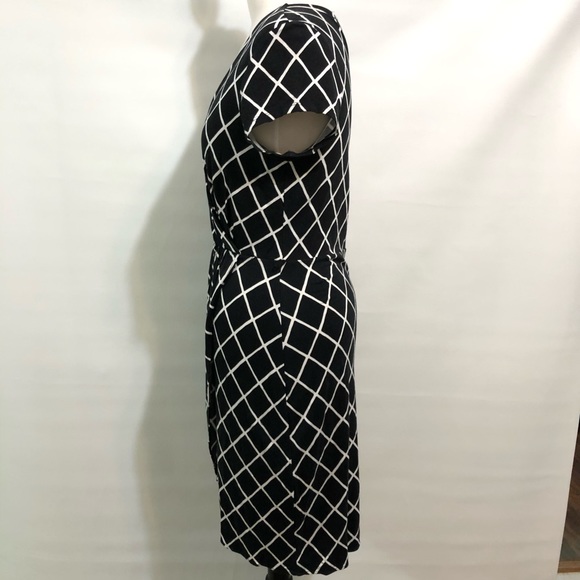 Express dress black white sz S GUC hi-lo hem - Picture 9 of 16